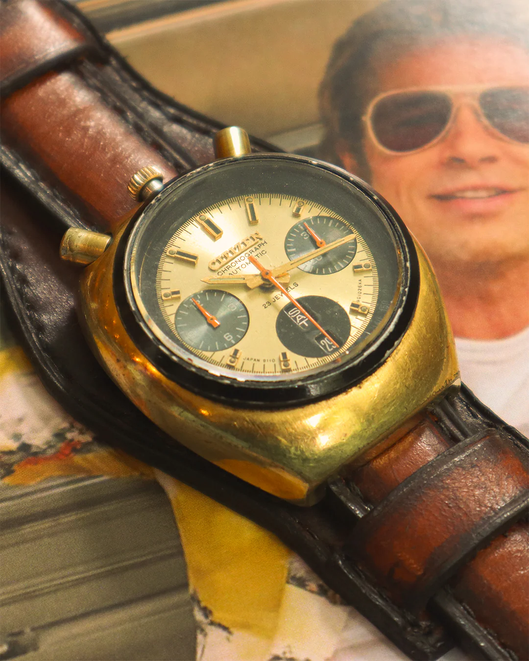 Citizen - Bullhead Fly-Back Chronograph (With Bund Strap) - Image 4